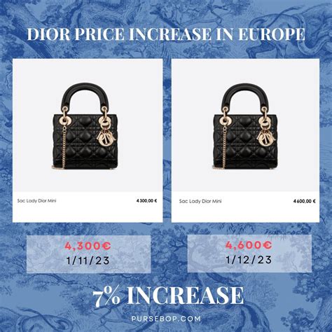 lady dior price europe|lady dior outlet.